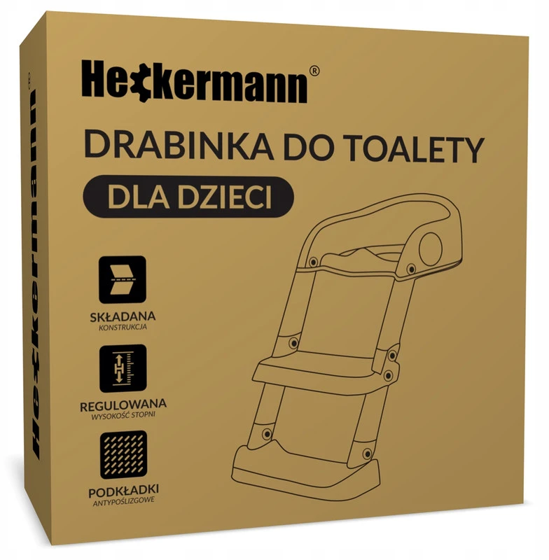 Tualeto sėdynė su laipteliu Heckermann