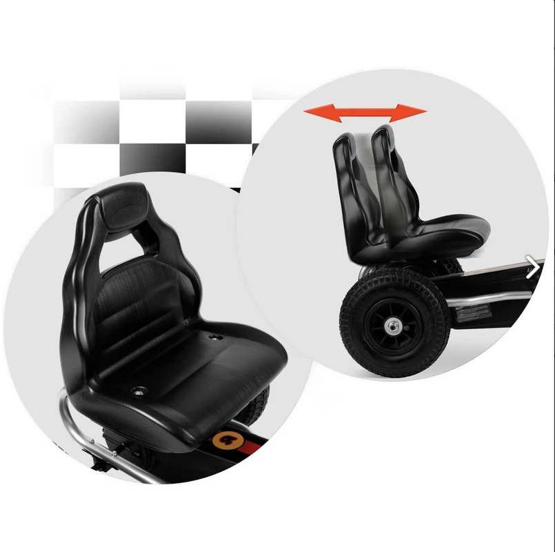 Vaikiškas pedalais minamas kartingas, Ricokids