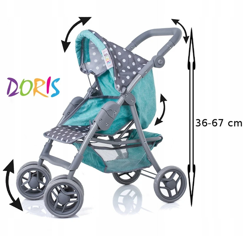 Vežimėlis lėlei Doris