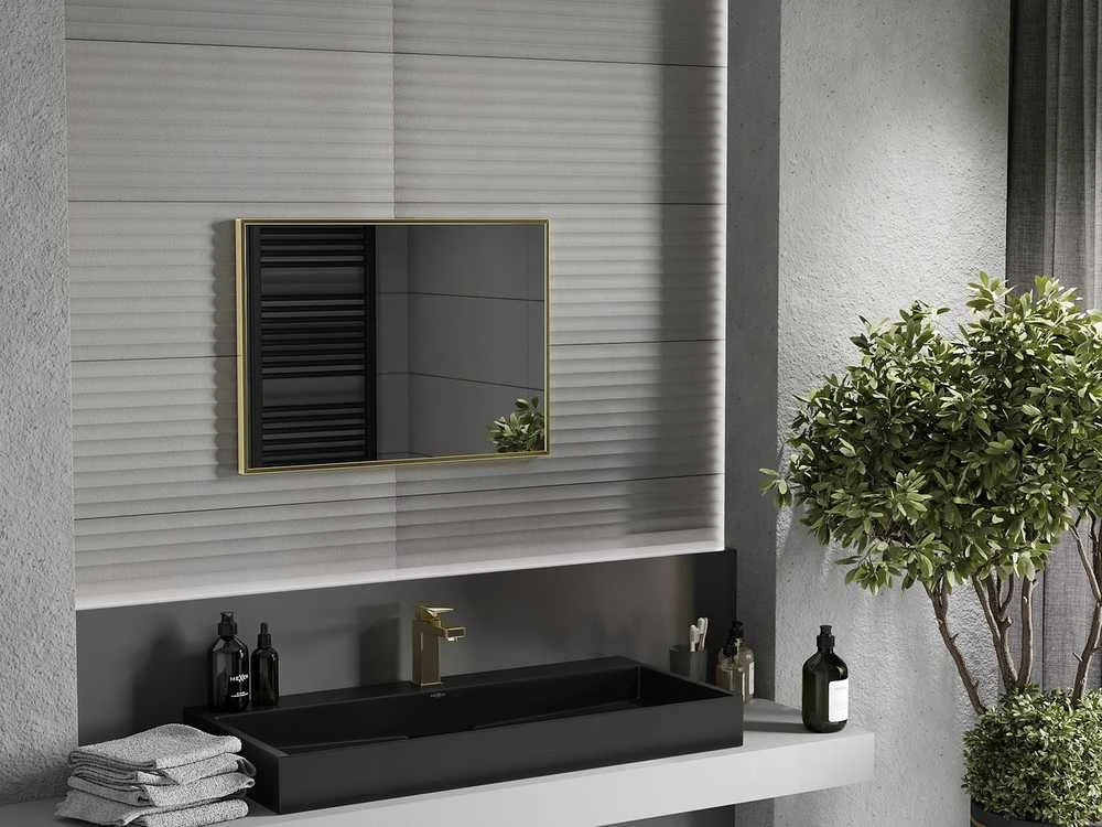 Vonios veidrodis Mexen Loft, 70 x 50 cm, Gold