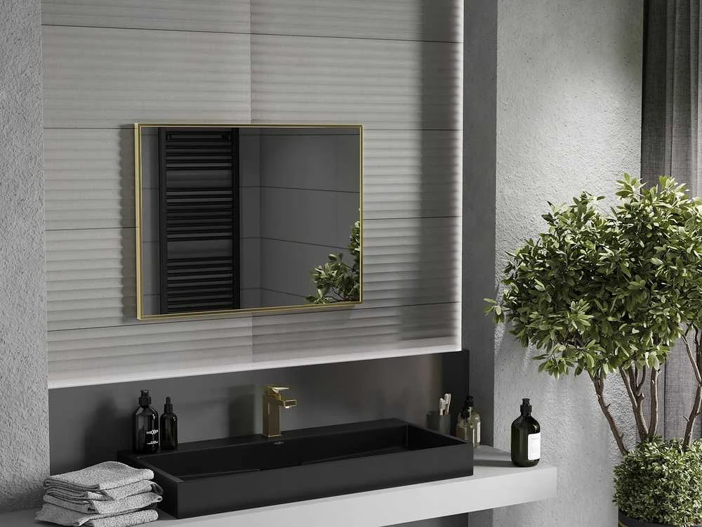 Vonios veidrodis Mexen Loft, 80 x 60 cm, Gold