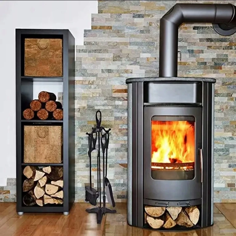 Židinio įrankių rinkinys HAGE, 61 cm, juodas