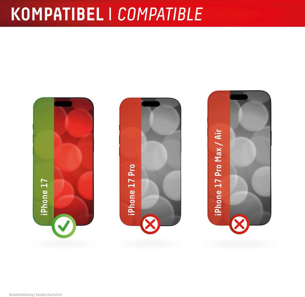 Apple iPhone 17 apsauginis stikliukas, pilnai apsaugotas ekrano apsaugai (MM), gamintojas Displex Juodas
