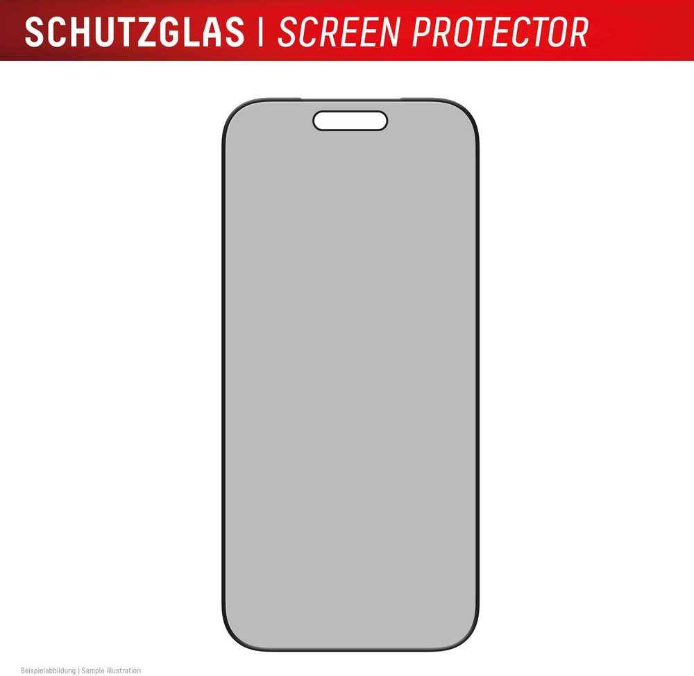 Apple iPhone 17 apsauginis stikliukas, pilnai apsaugotas ekrano apsaugai (MM), gamintojas Displex Juodas