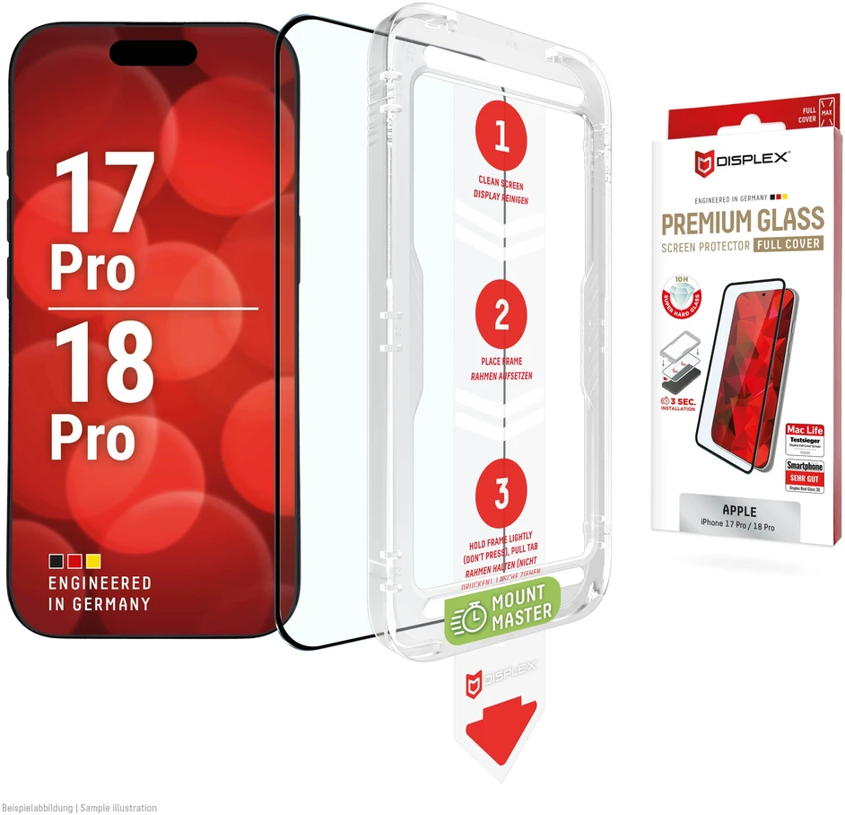Apple iPhone 17 Pro/18 Pro Premium Screen Glass MM By Displex Transparent
