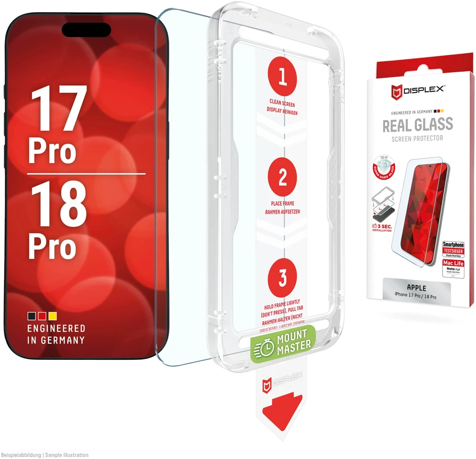Apple iPhone 17 Pro/18 Pro Real Screen Glass MM By Displex Transparent