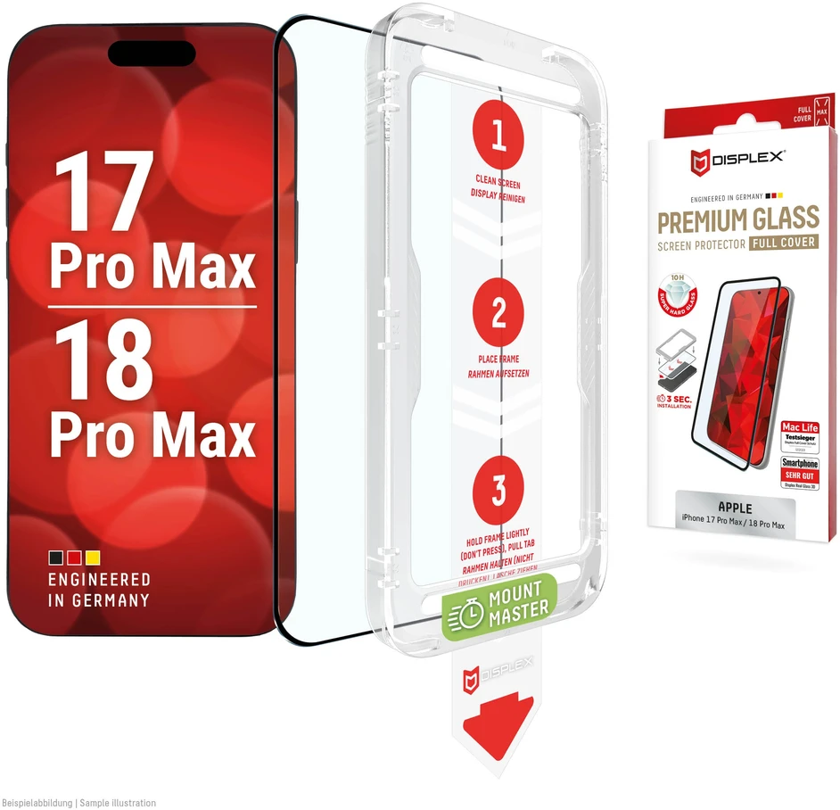 Apple iPhone 17 Pro Max/18 Pro Max Premium Screen Glass MM By Displex Transparent