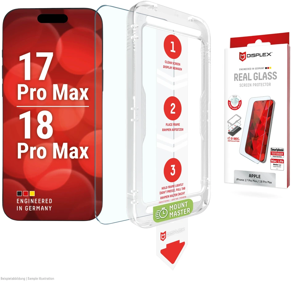 Apple iPhone 17 Pro Max/18 Pro Max Real Screen Glass MM By Displex Transparent