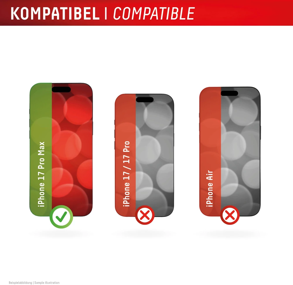 Apple iPhone 17 Pro Max pilnai apsaugotas 3D apsauginis stiklas MM, gamintojas Displex Juodas