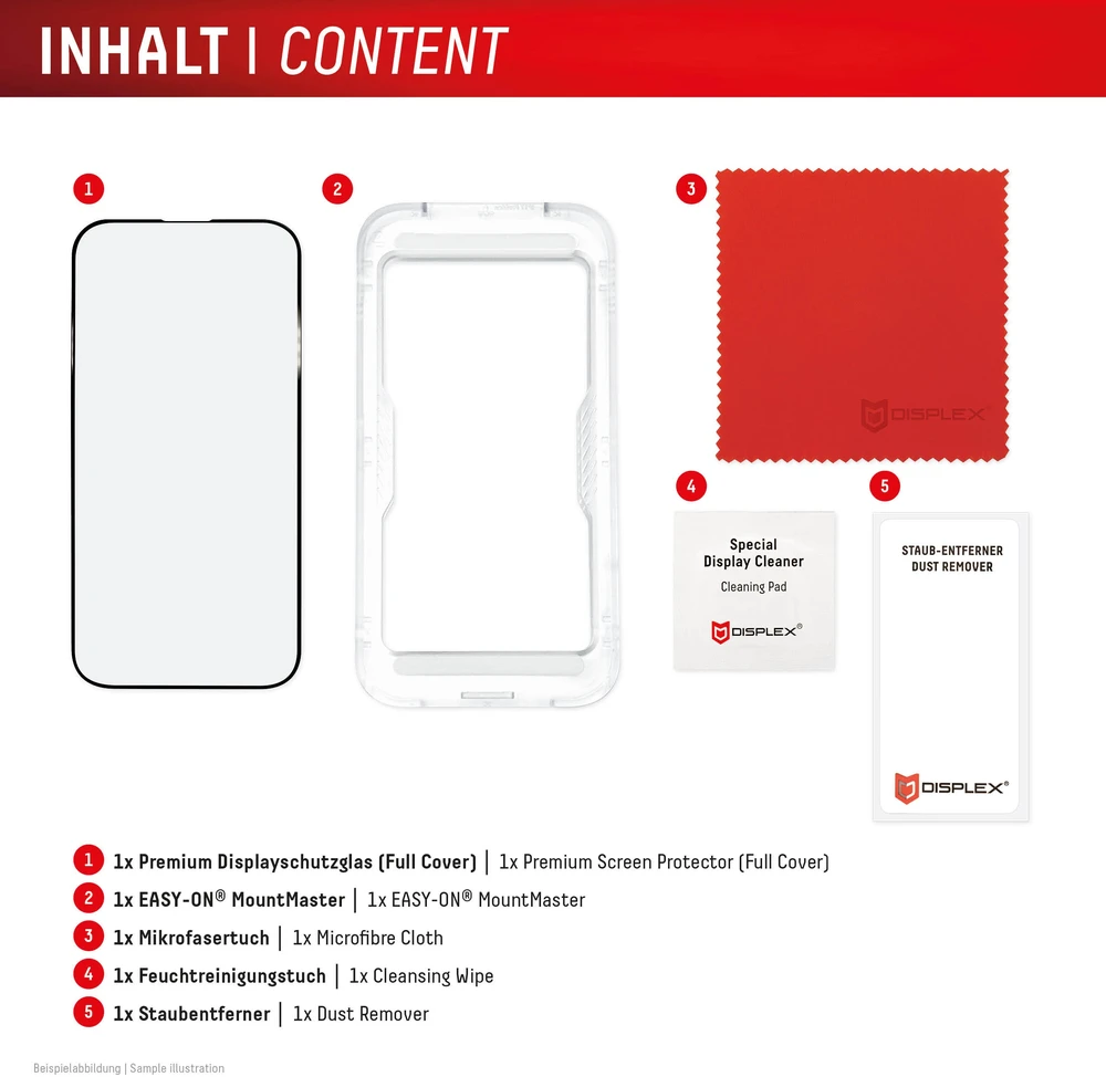 Apple iPhone 17 Pro Premium ekrano apsauginis stiklas MM, pagamintas Displex, skaidrus