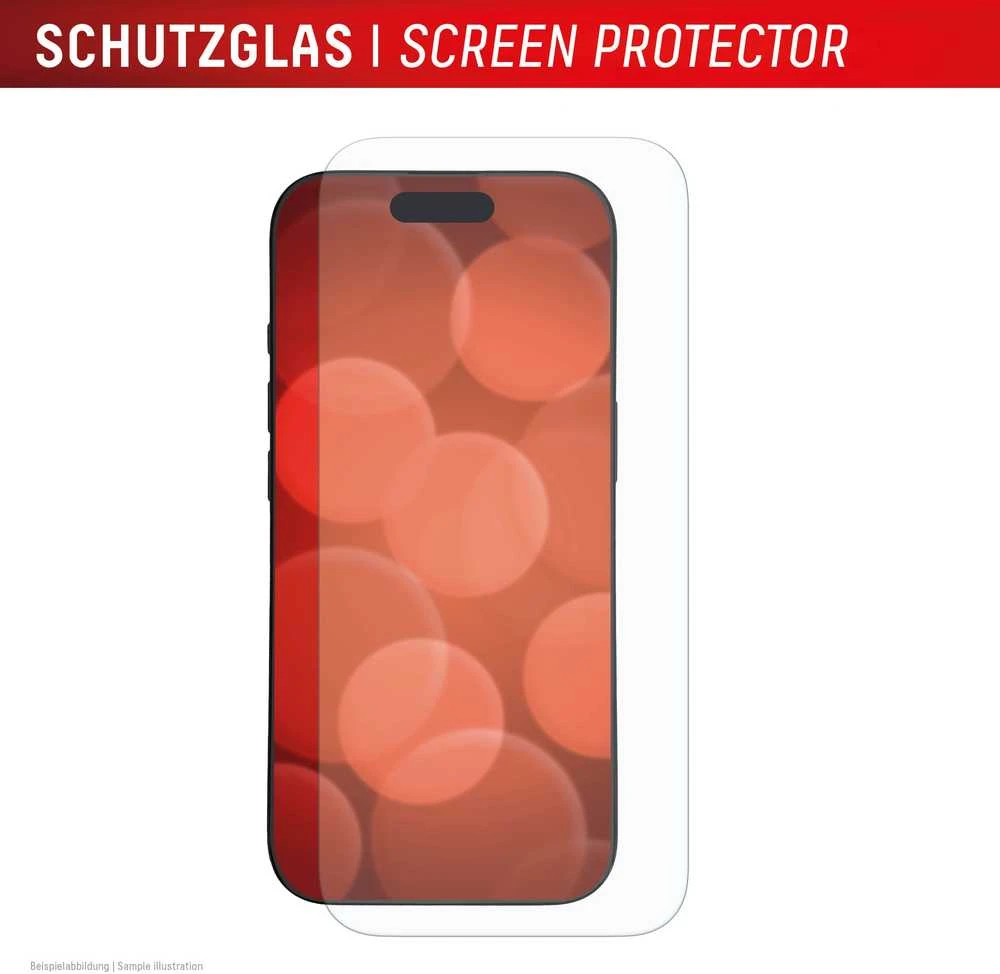 Apple iPhone 17 tikras ekrano stiklas + dėklas, pagamintas „Displex“, skaidrus