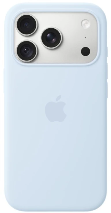 Apple iPhone 18 Pro Silikoninis dėklas with MagSafe - Crisp Blue - MK8W4ZM/A