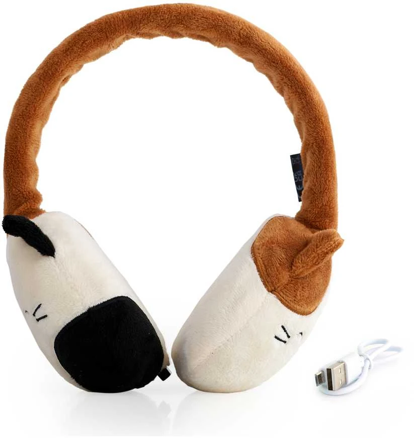 „Squishmallows“ pliušinės „Bluetooth“ ausinės su kamera