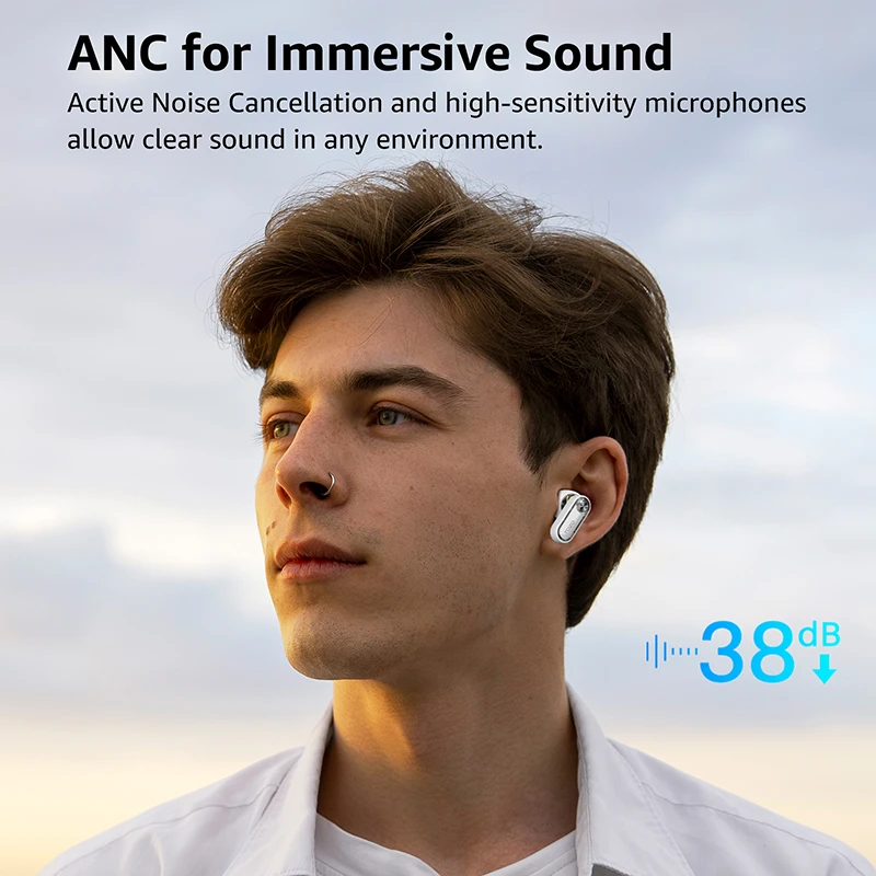 Ausinės Tozo Aerosound3 TWS Bluetooth Earbuds Juodas