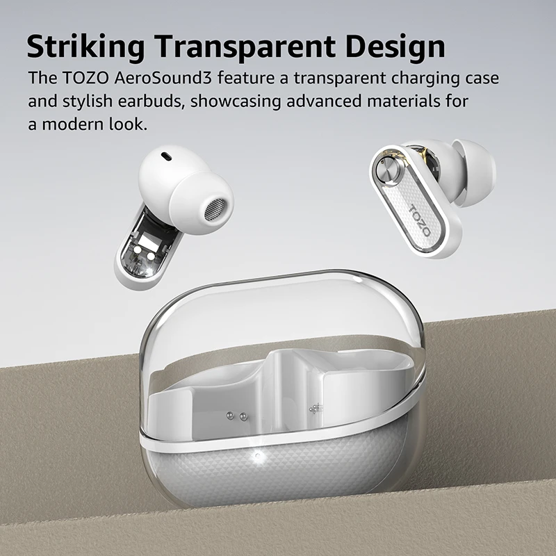 Ausinės Tozo Aerosound3 TWS Bluetooth Earbuds Juodas