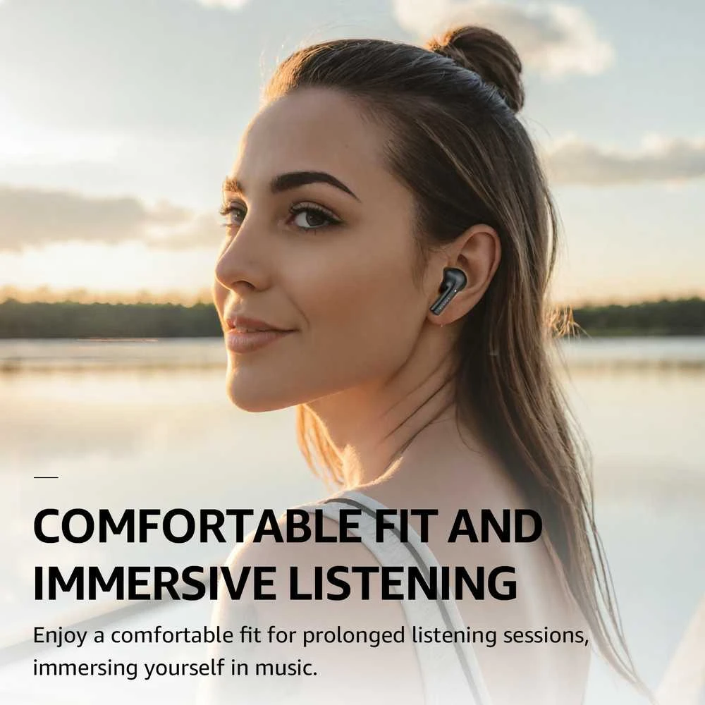 Ausinės Tozo Agile Nova TWS Bluetooth Earbuds Juodas