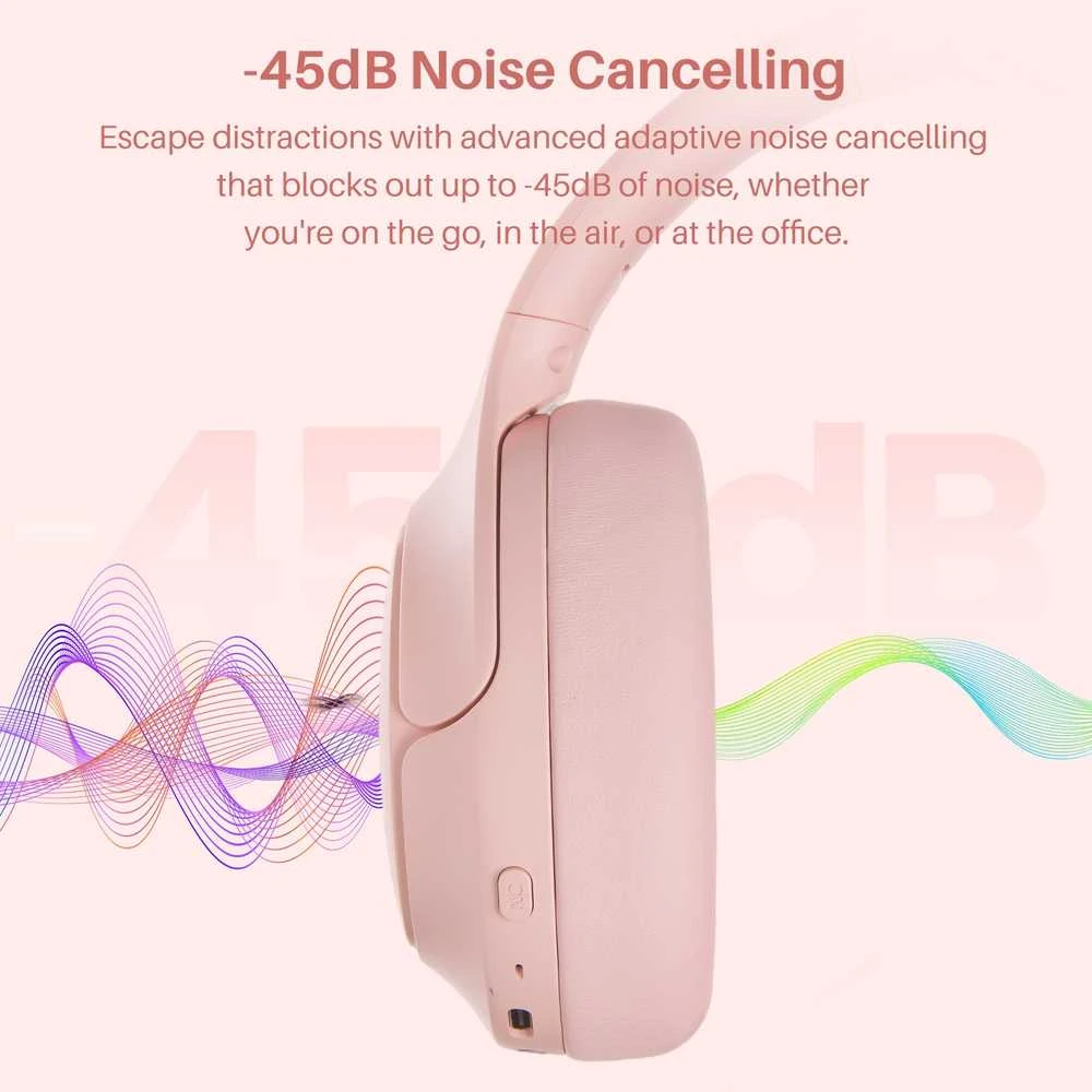 Ausinės Tozo Bluetooth Headphone H20 T12052 Rožinė Rožinė