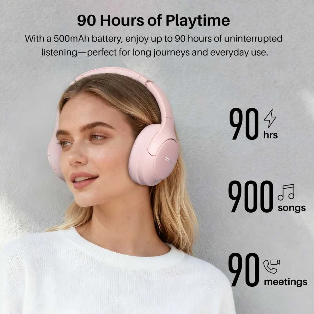 Ausinės Tozo Bluetooth Headphone H20 T12052 Rožinė Rožinė