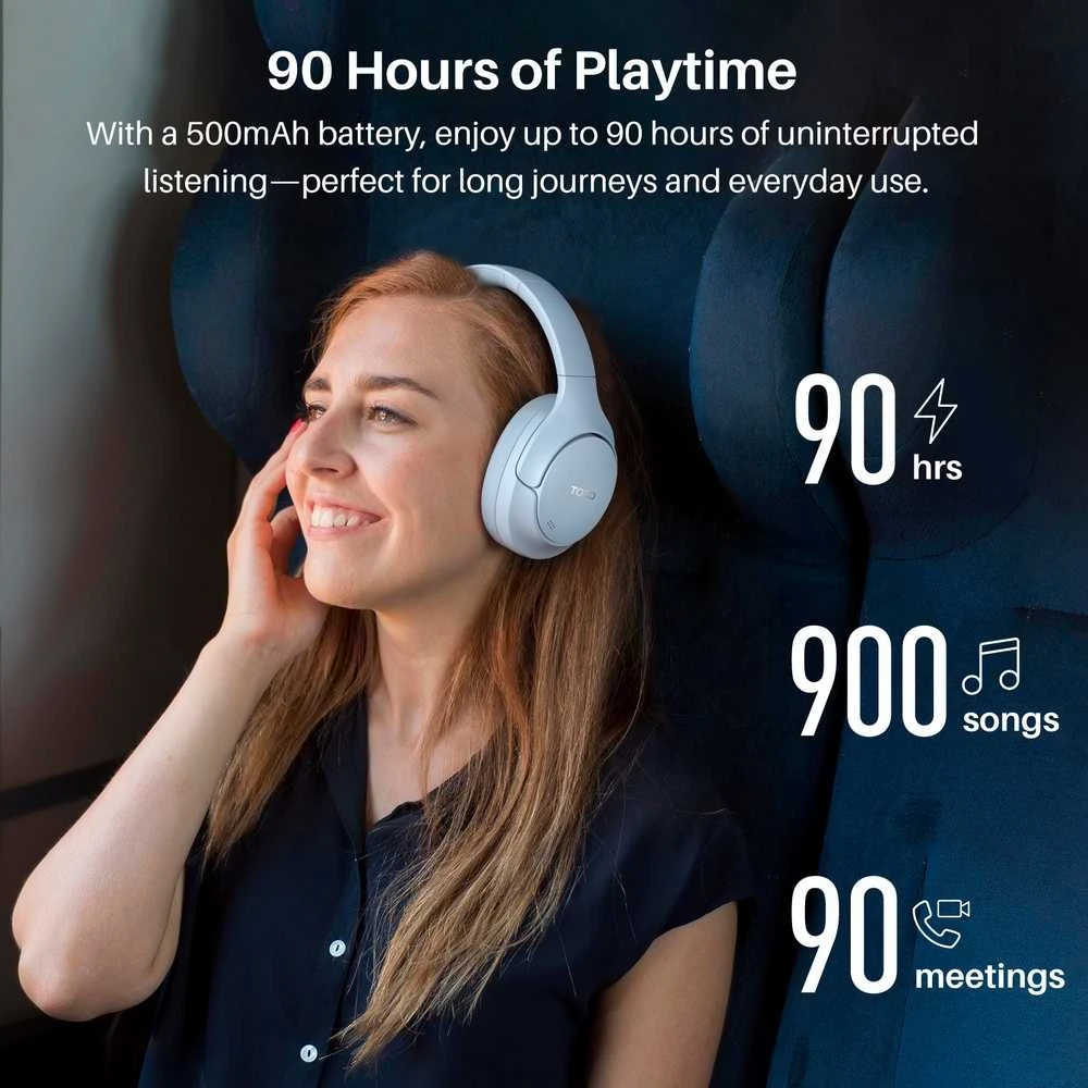 Ausinės Tozo Bluetooth Headphone H20 T12052 Mėlyna Mėlyna