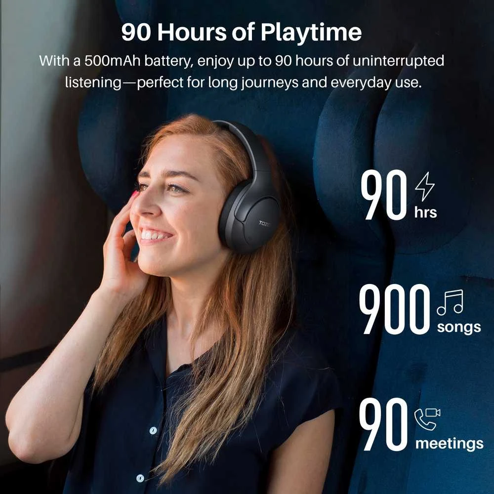 Ausinės Tozo Bluetooth Headphone H20 T12052 Juodas Juodas
