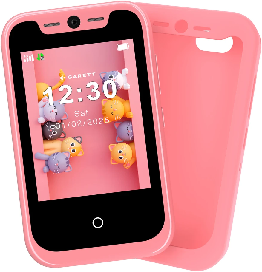 Garett OneKid Phone Pink – saugus pirmasis išmanusis telefonas vaikams
