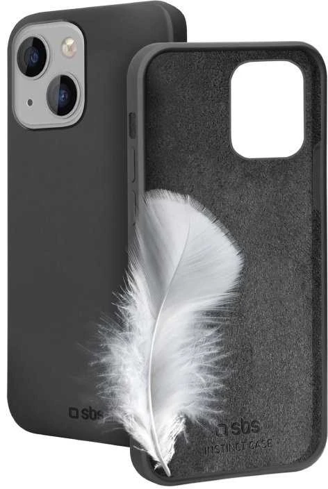 Dėklas SBS Juodas Instinct Cover Tvirtas, aksominis prisilietimas, skirtas iPhone 14/13