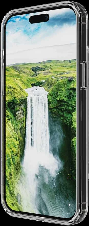 Apple iPhone 15 Iceland Ultra D3O skaidrus dėklas, pagamintas Dbramante1928, permatomas