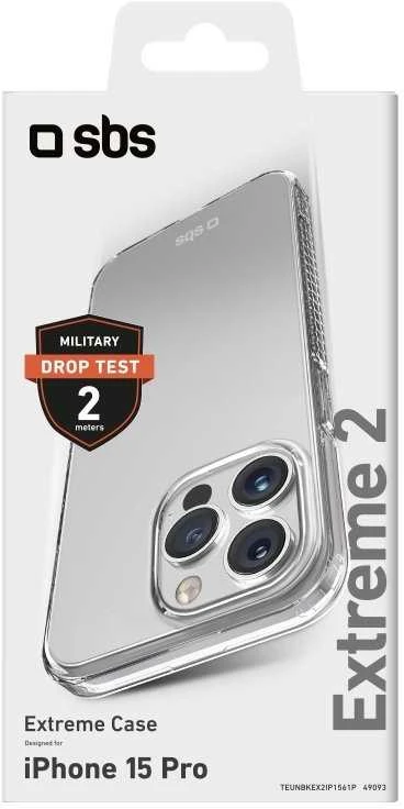 Dėklas Apple iPhone 15 Pro Extreme X2 dangtelis su SBS Transparent