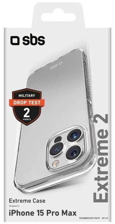 Dėklas Apple iPhone 15 Pro Max Extreme X2 dangtelis su SBS Transparent