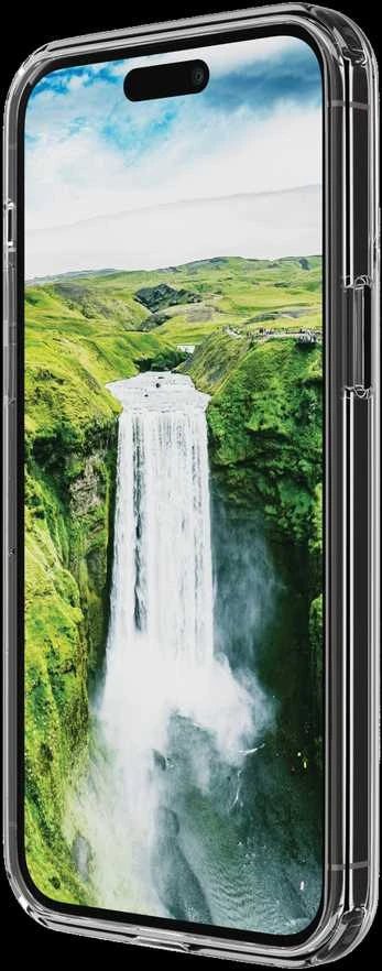 Apple iPhone 15 Pro Max Iceland Ultra D3O skaidrus dėklas, pagamintas Dbramante1928, permatomas