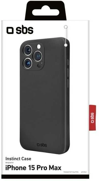 Dėklas Apple iPhone 15 Pro Max Instinct Cover By SBS Juodas