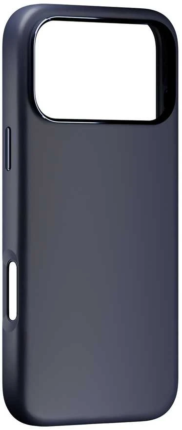 Puro Icon Mag Pro Liquid Silikoninis dėklas for iPhone 17 Pro, MagSafe Compatible, with Camera Protection and Aluminum Mygtukai - Dark Mėlyna