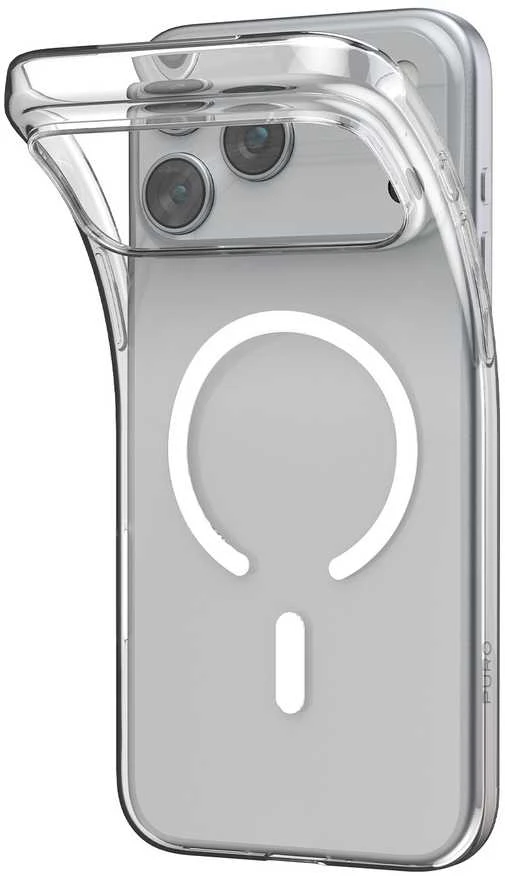 Puro 0.3 MAG Ultra-Slim TPU Dėklas suderinamas su MagSafe skirtas iPhone 17 Pro Max – skaidrus