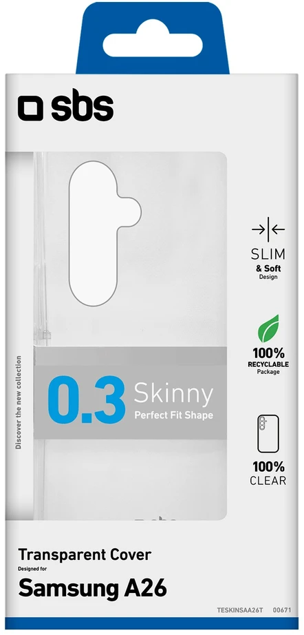Dėklas Samsung Galaxy A26 Skinny Cover By SBS Transparent
