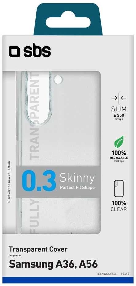 „Samsung Galaxy A36/A56“ plonas SBS dėklas, skaidrus