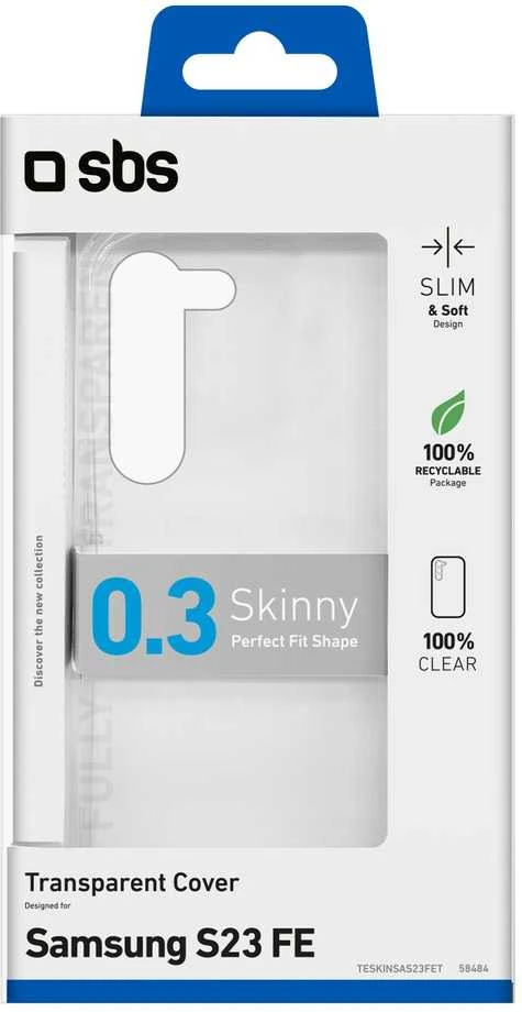 Dėklas „Samsung Galaxy S23 FE“ plonas dangtelis su SBS skaidrus