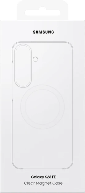 Dėklas Samsung Galaxy S26 FE Clear Magnet Cover Transparent