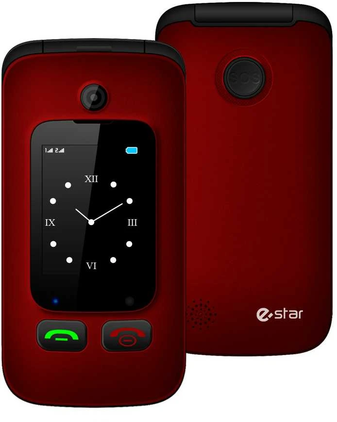Mygtukinis telefonas eStar Digni Flip 32MB Red