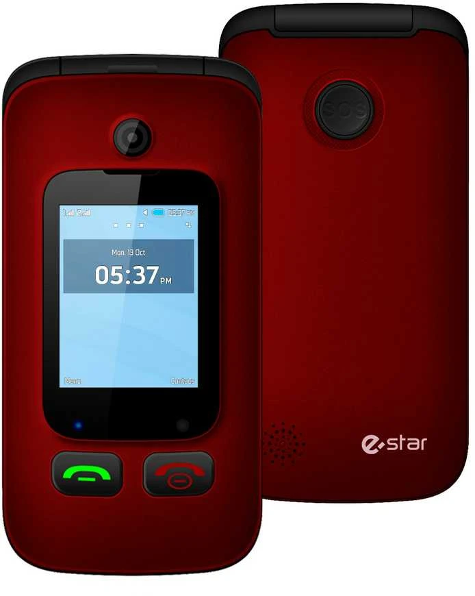 Mygtukinis telefonas eStar Digni Flip 32MB Red