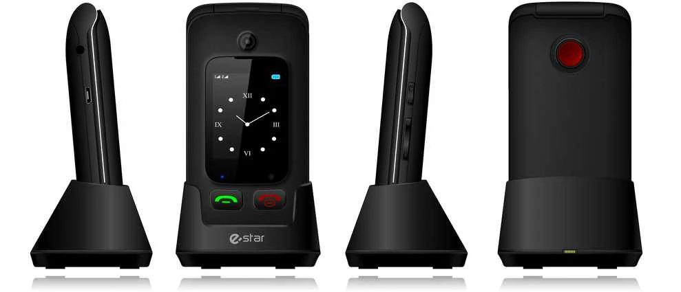 Mygtukinis telefonas eStar Digni Flip 32MB Black