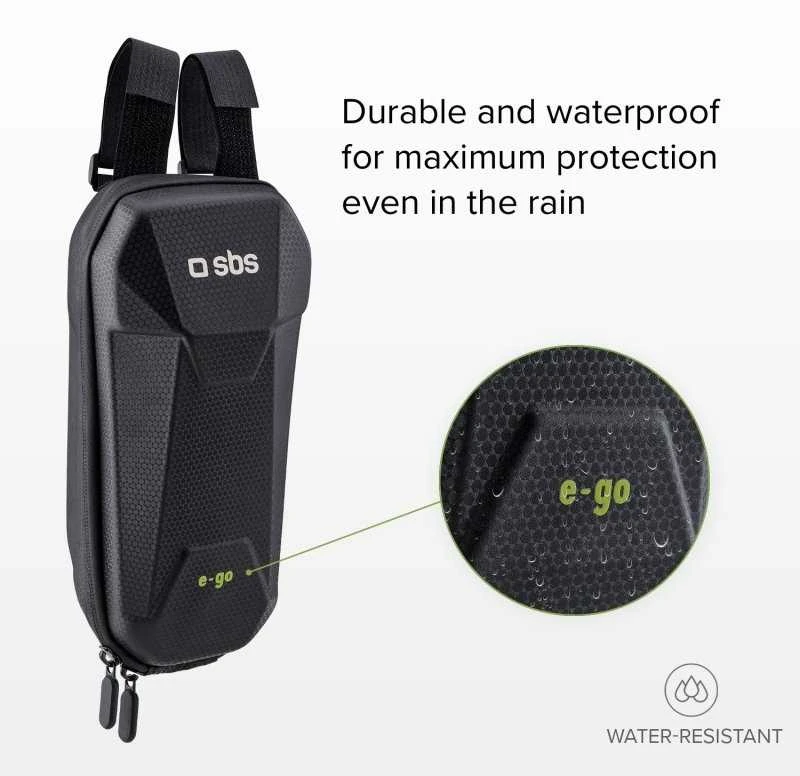 E-Go Hard Bag Atsparus vandeniui for Electric Scooter/Bike 2L By SBS Juodas