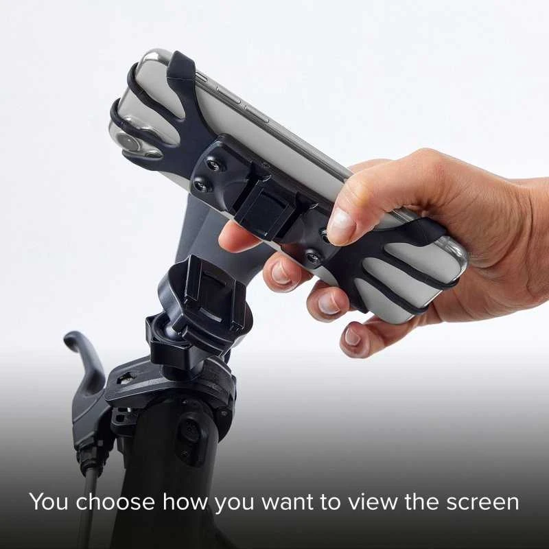 E-Go Holder 360° Rot Electric Scooter/Bike iki 6.5" By SBS Juodas