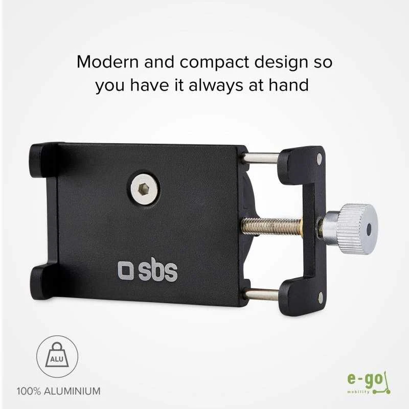 E-Go Metalinis laikiklis elektriniam paspirtukui/dviračiui iki 6,7" SBS Juodas