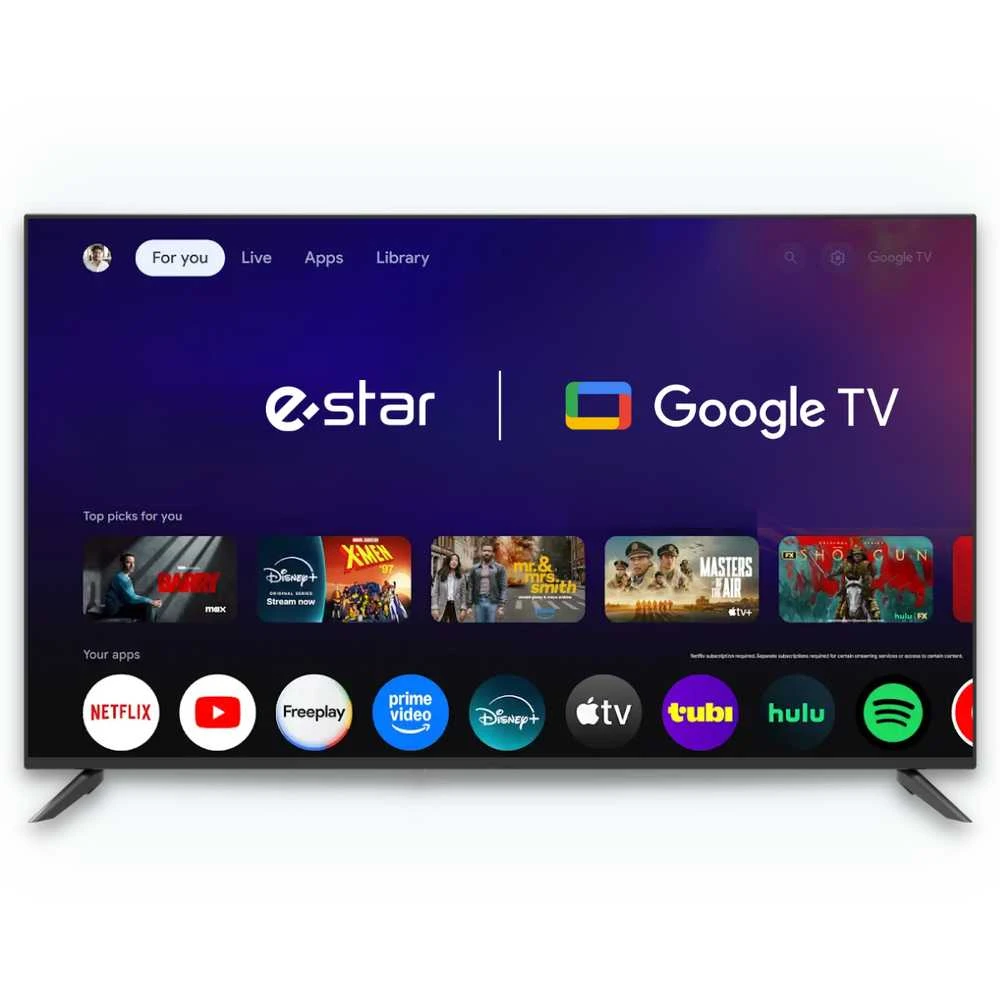 Televizorius eSTAR Android TV 55"/140cm 4K UHD LEDTV55A1T2 Juodas