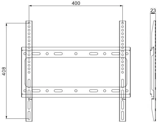eStar TV Laikiklis/Wall mount 22"65"50kg B42
