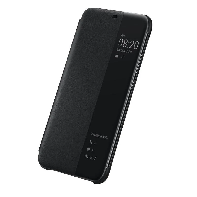 Dėklas Huawei Mate 20 Lite Smart View Flip Cover Juodas