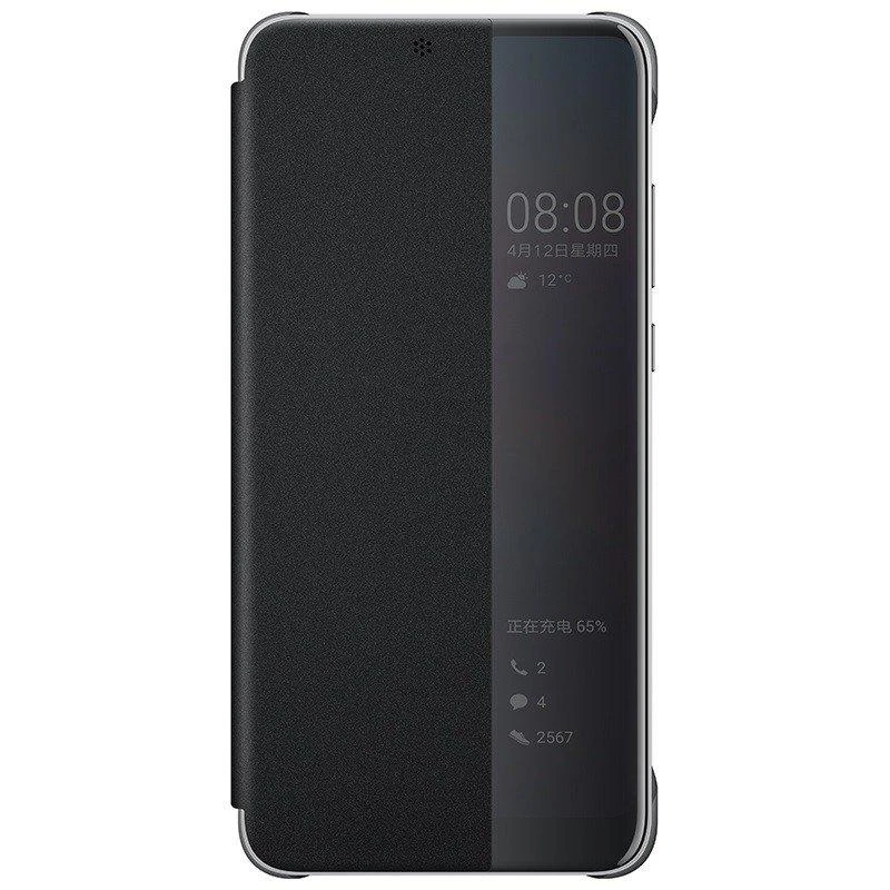 Dėklas Peržiūrėti Huawei P20 (Juodas) viršelį
