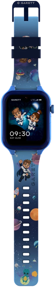 Išmanusis laikrodis vaikams su lietuvišku meniu Garett Kids Essa 2 AI 4G, mėlynos spalvos