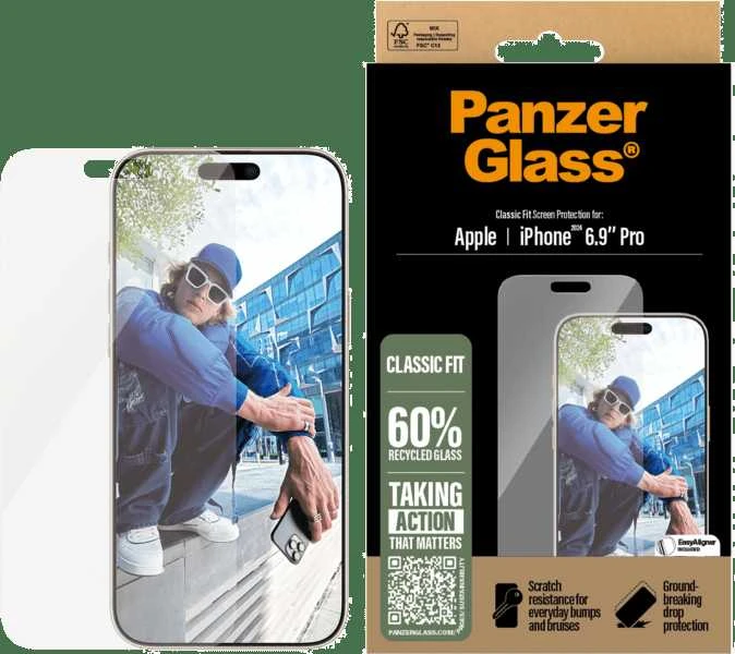 Panzer Glass PanzerGlass ekrano apsauga Apple iPhone 16 Pro Max, Classic Fit (skaidri)