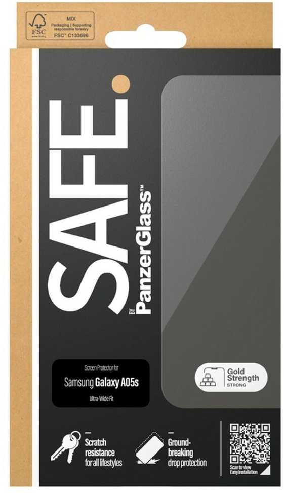 Panzer Glass SAFE iš PanzerGlass Ultra-Wide Fit grūdintas stiklas Samsung Galaxy A05s